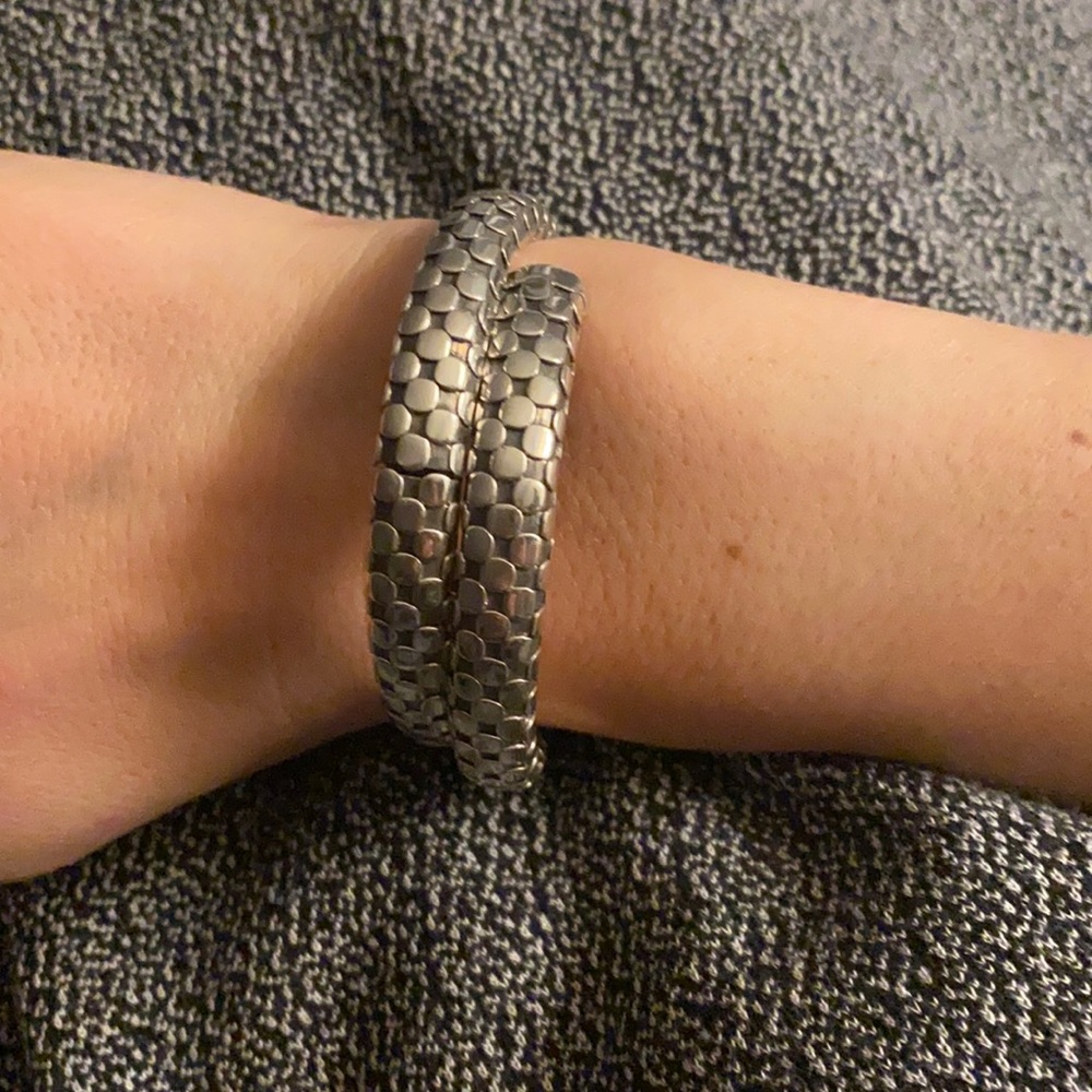John Hardy Sterling Silver Dot Collection Coil Bracelet